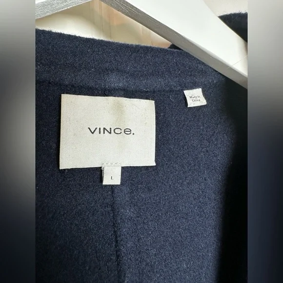 Vince Deep Blue hooded Coat - Picture 2 of 12